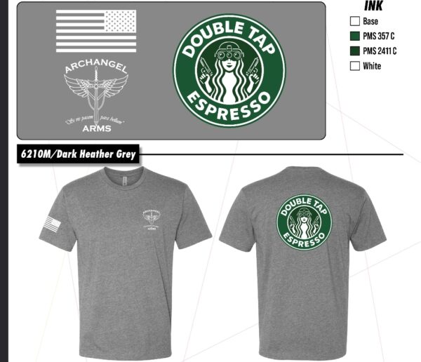 Double Tap - Archangel Arms T-Shirt - Image 4